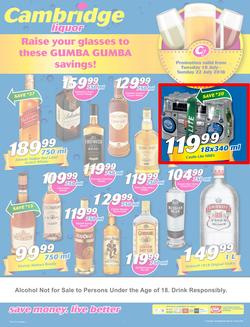 Cambridge Liquor KZN : July Mid Month (10 July - 22 July 2018), page 1