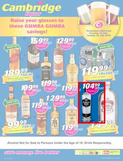 Cambridge Liquor KZN : July Mid Month (10 July - 22 July 2018), page 1