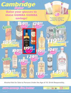 Cambridge Liquor KZN : July Mid Month (10 July - 22 July 2018), page 1