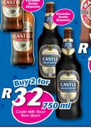 Castle Milk Stout Beer Quart-2 x 750ml
