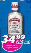 Smirnoff 18 18 Original Vodka-200ml