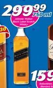 Johnnie Walker Black Label Scotch Whisky-750ml