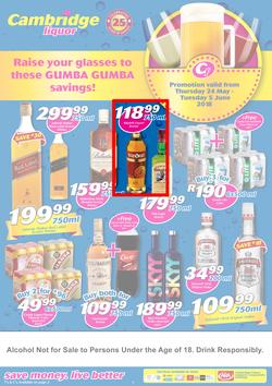 Cambridge Liquor KZN : May Month-End (24 May - 5 June 2018), page 1