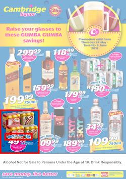 Cambridge Liquor KZN : May Month-End (24 May - 5 June 2018), page 1