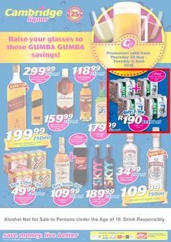 Cambridge Liquor KZN : May Month-End (24 May - 5 June 2018), page 1