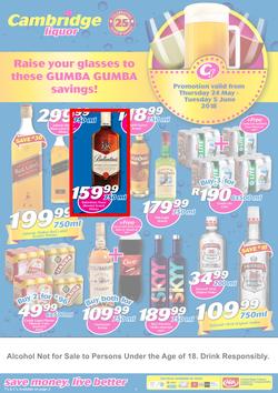 Cambridge Liquor KZN : May Month-End (24 May - 5 June 2018), page 1