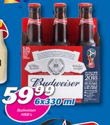 Budweiser NRB's-6 x 330ml