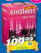 4th Street Wine Sweet Rose Only-5Ltr