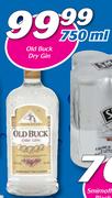 Old Buck Dry Gin-750ml