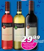 Robertson Chapel Natural Sweet Rose/ White/ Red Wine 750ml-Each