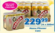 Hansa Pilsener Cans-24x500ml
