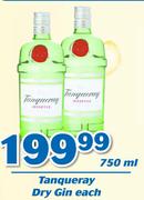 Tanqueray Dry Gin-750ml Each