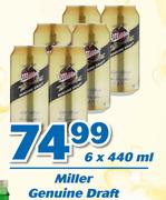 Miller Genuine Draft-6x440ml