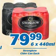 Strongbow Cider Can-6x440ml Each