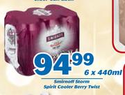 Smirnoff Storm Spirit Cooler Berry Twist-6x440ml