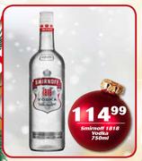 Smirnoff 1818 Vodka-750ml