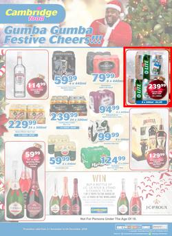 Cambridge Liquor KZN : November Month End (21 Nov - 4 Dec 2018), page 1