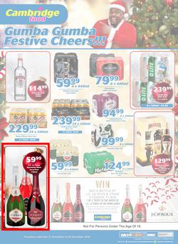 Cambridge Liquor KZN : November Month End (21 Nov - 4 Dec 2018), page 1