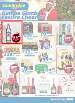 Cambridge Liquor KZN : November Month End (21 Nov - 4 Dec 2018), page 1