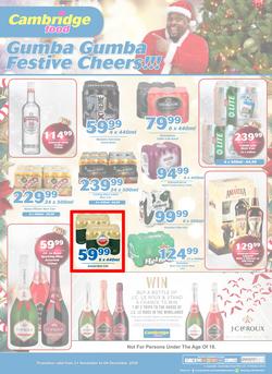 Cambridge Liquor KZN : November Month End (21 Nov - 4 Dec 2018), page 1