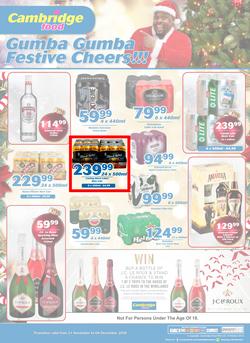 Cambridge Liquor KZN : November Month End (21 Nov - 4 Dec 2018), page 1
