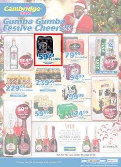 Cambridge Liquor KZN : November Month End (21 Nov - 4 Dec 2018), page 1