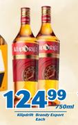 Klipdrift Brandy Export-750ml Each