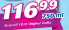 Smirnoff 1818 Original Vodka-750ml