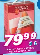 Robertson Winery Slimline Natural Sweet Rose-3Ltr