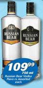 Russian Bear Vodka Flavors Assorted-750ml Each