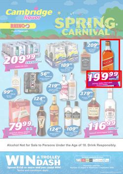 Cambridge Liquor KZN : Spring Carnival (22 Aug - 5 Sept 2018), page 1