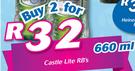 Castle Lite RB's-2x660ml