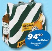 Savanna Dry NRB's-6x500ml