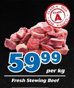 Fresh Stewing Beef-Per kg