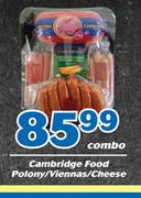 Cambridge Food Polony/ Viennas/ Cheese Combo