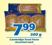Cambridge Food Pasta-500g Each