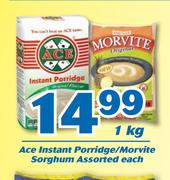 Ace Instant Porridge/ Morvite Sorghum-1kg Each