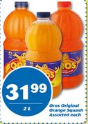 Oros Original Orange Squash Assorted-2L Each