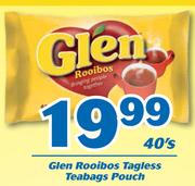  Glen Rooibos Tagless Teabags Pouch-40's