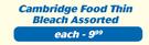 Cambridge Food Thin Bleach Assorted-750ml Each