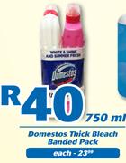 Domestos Thick Bleach Banded pack-750ml Each