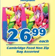Cambridge Food Non Zip Bag Assorted-Each