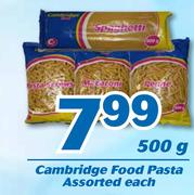 Cambridge Food Pasta Assorted-500g Each 