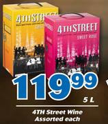 4th Street Wine Assorted-5L Each