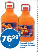 Oros Original Orange Squash-5L Each