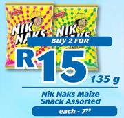 NikNaks Maize Snack Assorted-135g Each 