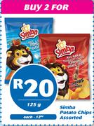 Simba Potato Chips Assorted-125g Each 