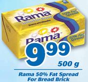 Rama 50% Fat Spread For Bread Brick-500g