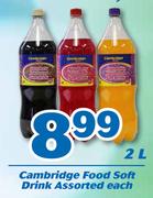 Cambridge Food Soft Drink Assorted-2L Each 