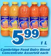 Cambridge Food Dairy Blend Concentrate Assorted-1L Each 